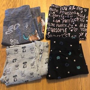 Justice girls size 18 leggings lot